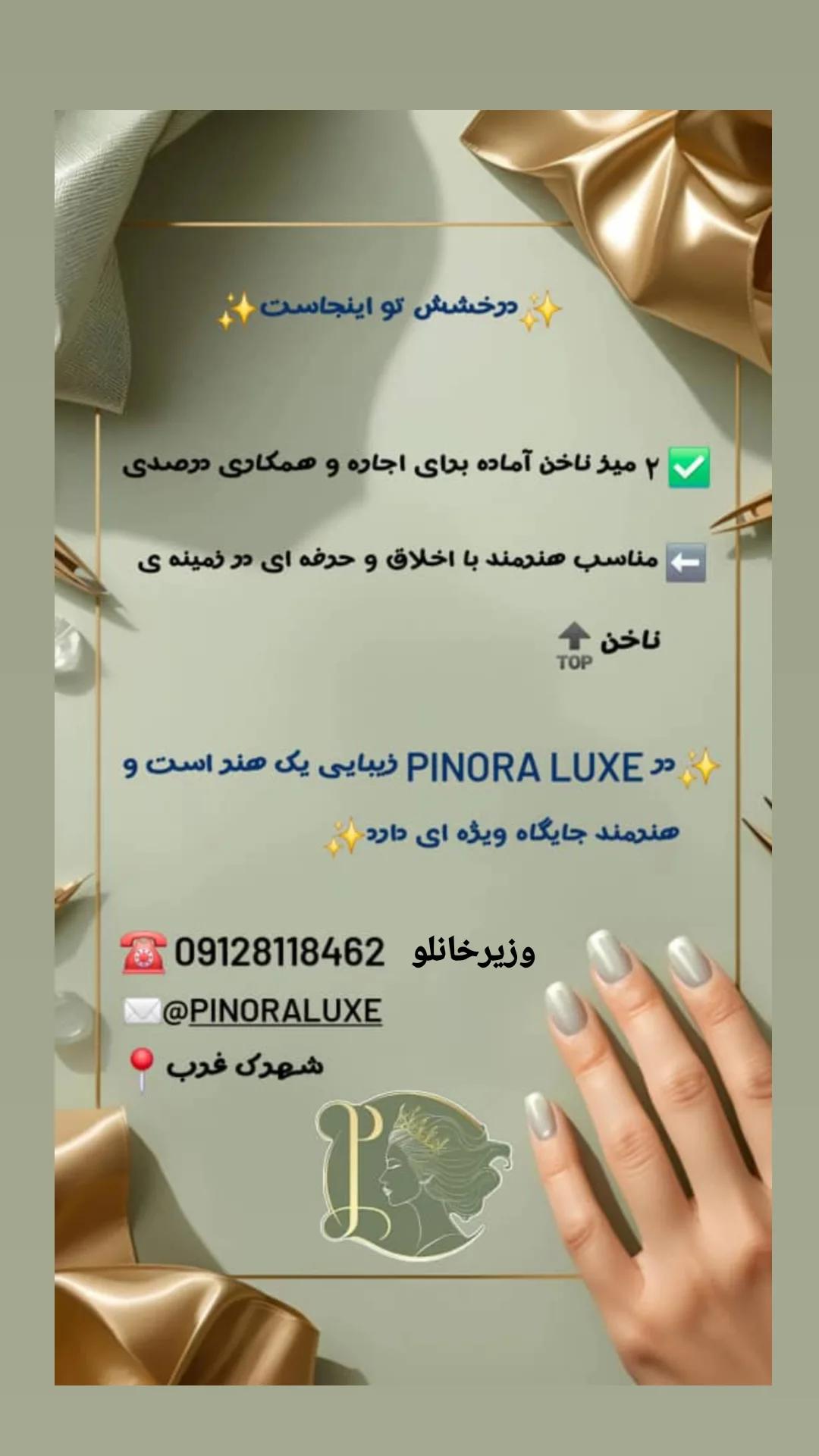 همکاری با همکاران حرفه‌ای درسالن زیبایی پینورالوکس