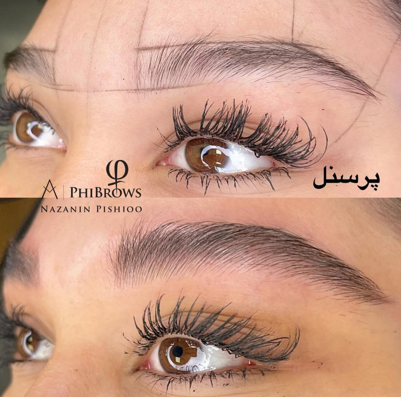 مدل میکروبلیدینگ ابرو بدون تتوی قدیمی ابروی کم پشت